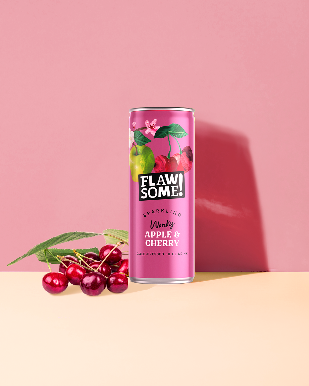Apple & Sour Cherry Lightly Sparkling Juice Drink