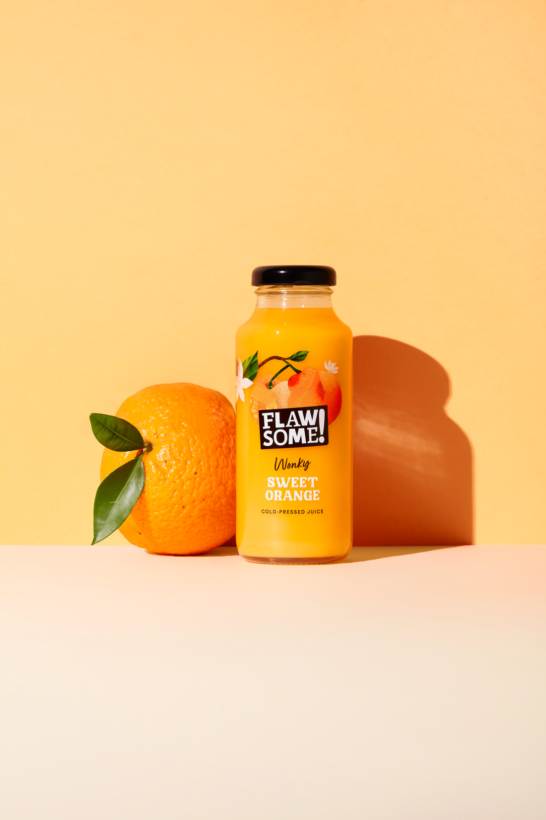 Orange Cold Pressed Juice Flawsome drinks