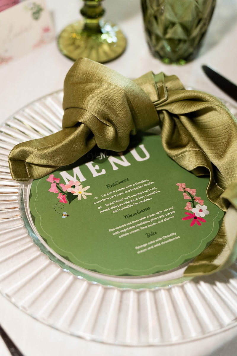 Wedding menu inspiration